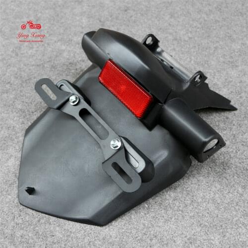 Rear Tire Fender Fit for Yamaha FZ6 1998 - 2010 Motorcycle License Number Plate Light Frame Holder Bracket 2005 2006 2007 2008