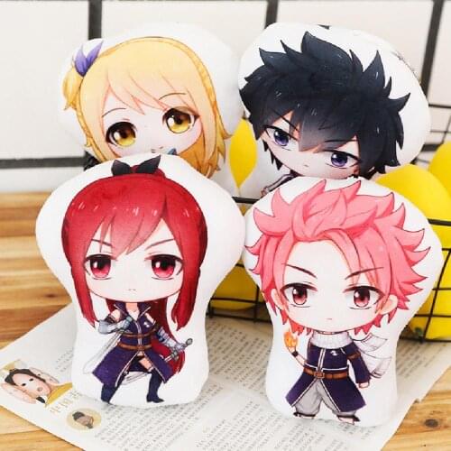 Fairy Tail Anime Pillow Plushies Peripheral Cartoon Manga Natsu/Lucy/Erza/Gray Anime Pillow Stuffed Plush Toys Children Gift