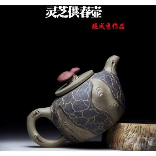 Selling ganoderma lucidum for spring pot authentic yixing are recommended by the manual ceramic tea-pot kung fu tea set
