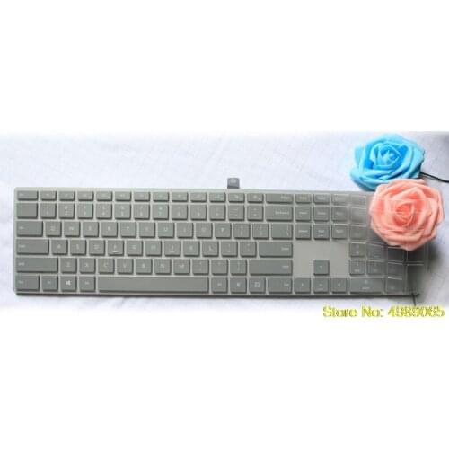 Silicone Keyboard Cover Skin Transparent Full Size Protector for Microsoft Surface Studio Wireless Bluetooth Keyboard