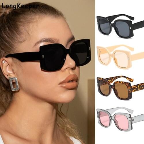 Vintage Womens Glasses 2021 Oversize Square Sunglasses for Women Men Luxury Brand Designer Sun Glasses lunette de soleil femme