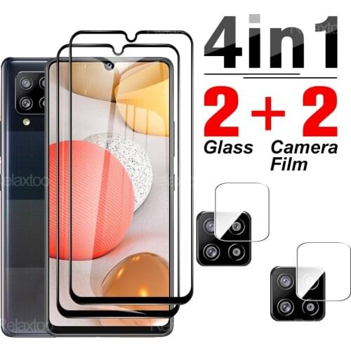 4 in 1 Camera Lens Protector Glass For Samsung Galaxy A52 A72 A32 A42 A12 A02 A02S 5G/4G A 72 52 42 32 12 02 Safety Screen Film