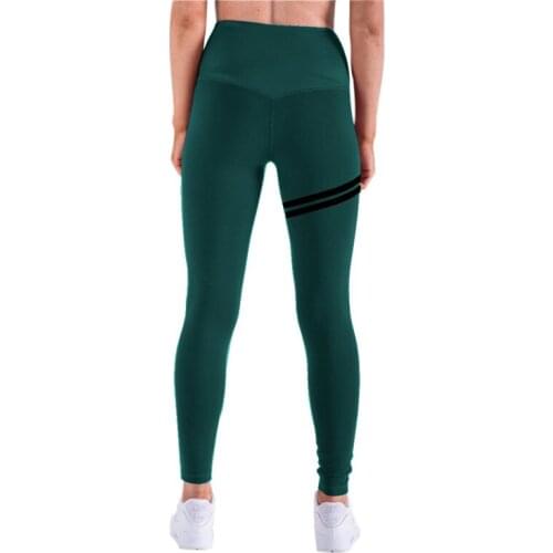 CHRLEISURE Women High Waisted Push Up Leggings Fitness Women Workout Legging Casual Breathable Patchwork Sportswear
