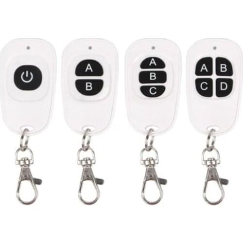 1/2/3/4 CH RF Wireless Remote Control Switch 1/2/4 Button EV1527 Transmitter 433 MHz Receiver Module Transmitter Smart Home