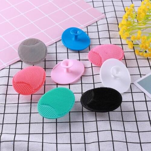 1pc Face Cleansing Brush Silicone Massage Brush Wash Pad Blackhead Face Exfoliating Deep Cleansing Brushes Skin Care