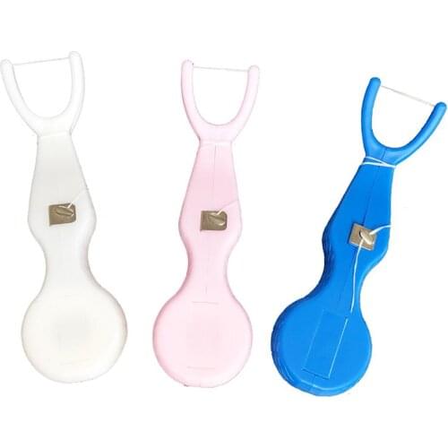 1 Piece Dental Floss Pick Built-In Spool Flosser Wire Replacement Core Dental Floss Holder Interdental Brush Wire Tooth Cleaner