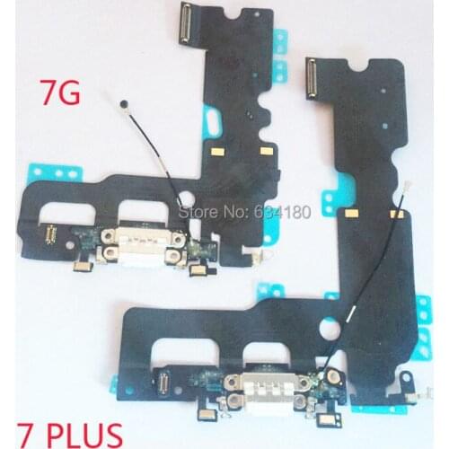 10pcs/lot USB Charging Charger Port Dock Connector Flex Cable For iPhone 7G 4.7'' 7 Plus 5.5" Audio Microphone Flex Replacement