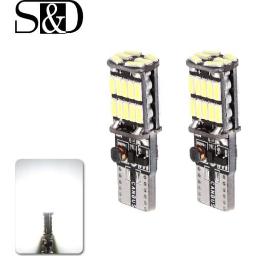 2pcs T10 W5W 194 White CANBUS OBC NO Error Free LED Light 501 dash Car bulb Signal interior Auto Lamp Source parking 4014 SMD