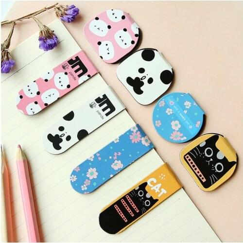 2pcs/pack per lot cartoon panda Magnetic Bookmarks Office&School Fashion Christmas Gift Zakka styles