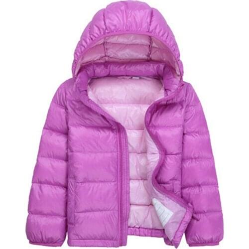 2018 Winter Girls Down Jacket Kids Boys Clothes Detachable Hooded Casual White Duck Down Coat Children Outerwear Coat BC300
