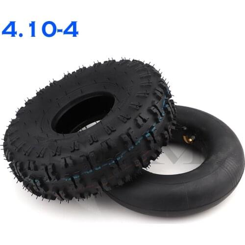 4.10/3.50-4 410/350-4 ATV Quad Go Kart 47cc 49cc Chunky 4.10-4 Tire inner tube Fit All Models 3.50-4 4" tire