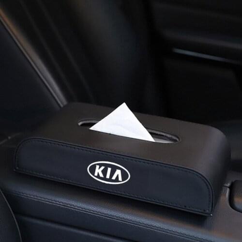 1 pcs Car Tissue Box Holder Interior Decoration Car Storage For KIA K2 K3 K5 Sorento Sportage R Rio Soul cap car styling Auto