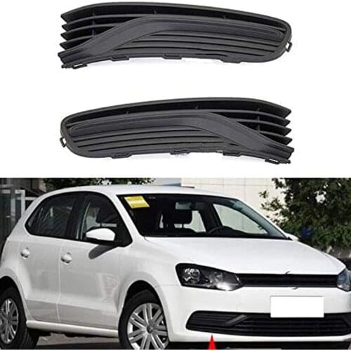 Car Front Bumper Fog Lamp Grille Fog Lamp Shade for POLO-Hatchback 2014 2015 2016 2017 2018