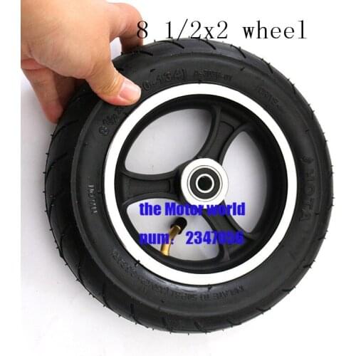Free shipping 8 1/2X2 (50-134) tyre inner tube and rim for Gas Scooter Electric Scooter Baby carriage Wheelbarrow