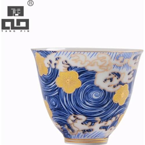 TANGPIN colour enamels ceramic tea cup for puer teacups chinese kung fu cup 65ml