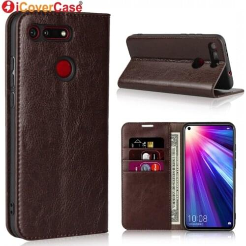 Wallet Cover For Huawei Honor View 20 Case Coque Luxury Genuine Leather Case for Huawei Honor View 20 V20 Mobile Phone Accessory