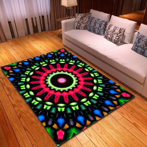 Flower Pattern Living Room Carpet Bedroom Bedside Rug Home European Style Hallway Children Floor Mat Decoration Kids Room Carpet