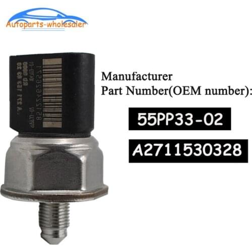OEM 55PP33-02 A2711530328 For Mercedes-Benz C-Klasa W204 C180 1.8 E-Klasse W212 2.0 3.0 3.5 CDI Fuel Rail Pressure Sensor Car