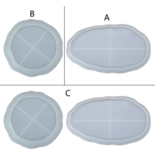 Jewelry Plate Dish Mold Ashtray Tray Resin Mold Epoxy Mold Resin Casting Molds W0YA