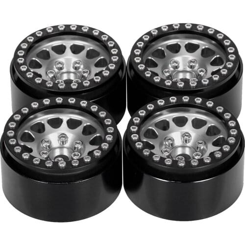 GOOLRC 4PCS Metal 1.9 Beadlock Wheel Rim Hub for 1/10 Traxxas Hsp Redcat Rc4wd Tamiya Axial SCX10 D90 HPI RC Car
