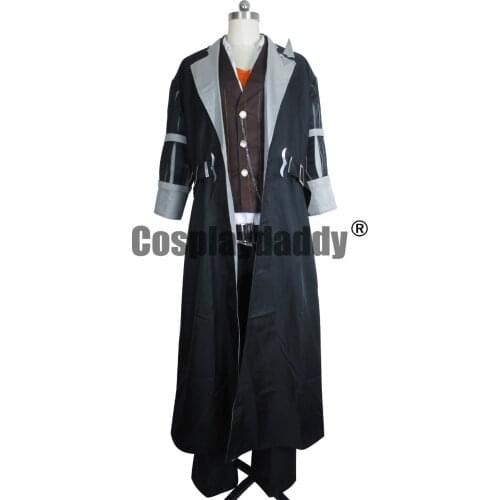Tales Of Berseria Eizen Ufemew Wexub Black Long Coat Game Cosplay Costume F006
