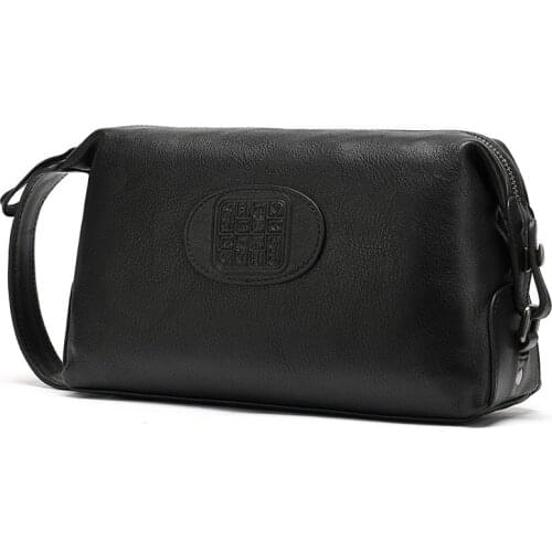 Brand Clutch Wallets Men Casual Hand Bag Men Genuine Leather Male Bag Large Capacity Men Purse Mens storage bag