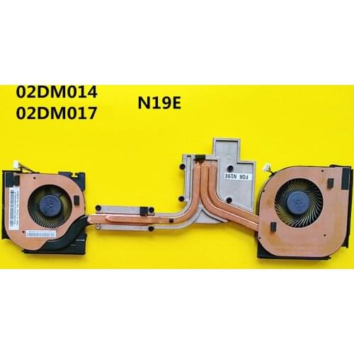 New Laptop CPU/GPU cooling Radiator Heatsink&Fan for Lenovo Thinkpad P53 N19E 02DM014 02DM017