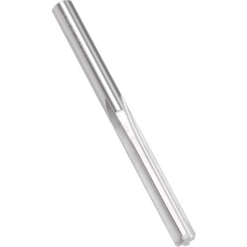 Uxcell 4.8-5.9mm Chucking Reamer Tungsten Carbide Lathe Machine Reamer H7 4 Straight Flutes Round Shank Milling Cutting Tool