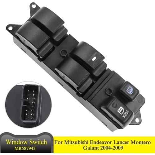 MR587943 Car Electric Power Master Control Window Switch for Mitsubishi Endeavor Galant Lancer Montero Car Accessories WSMT010
