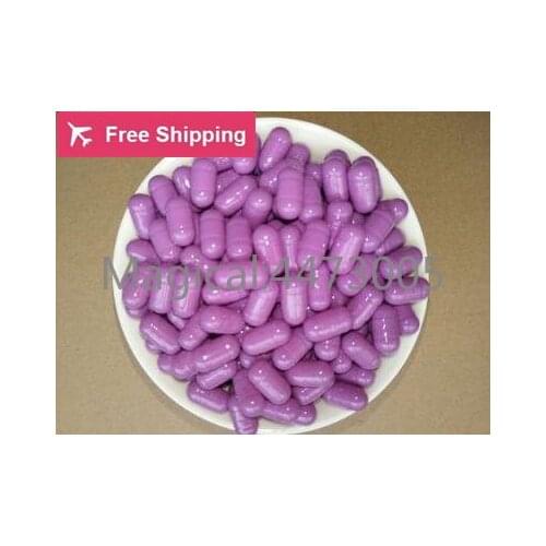 1000pcs/lot size00# Stout fatty gelatin empty vacant safety capsule round fat gelatin capsules seperated or joined(purple)