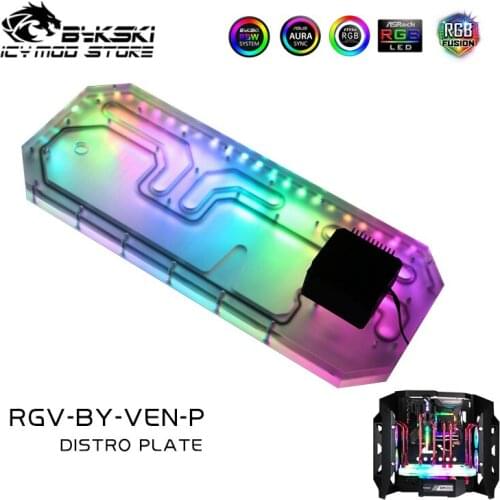 Bykski Waterway Board Reservoir Liquidcooling System Water Tank Acrylic Tranperant for BYKSKI VEN RGV-BY-VEN-P