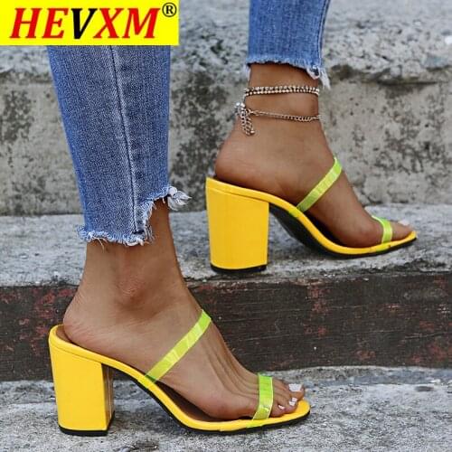 Large Size Transparent Strap Solid Pumps Slippers Color Thin Band Open Toe Summer Shoes Woman Beach Slides Flip Flops Zapatos