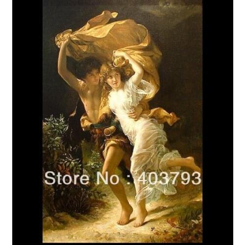 The Storm Pierre-Auguste Cot oil painting repro oil paintings stretched on wooden
