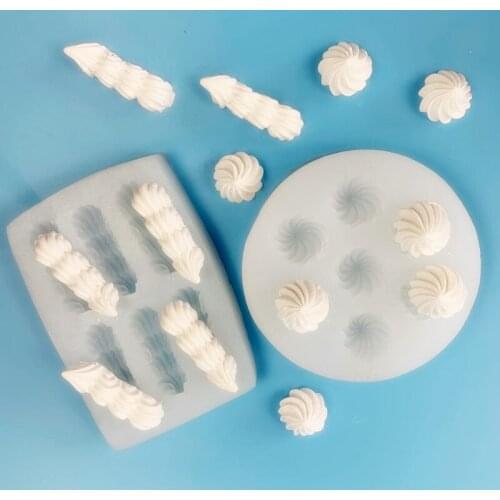 DIY Cream Glaze Cake Candle Decoration Silicone Mold Simulation Cream Dessert Chocolate Silicone Mold