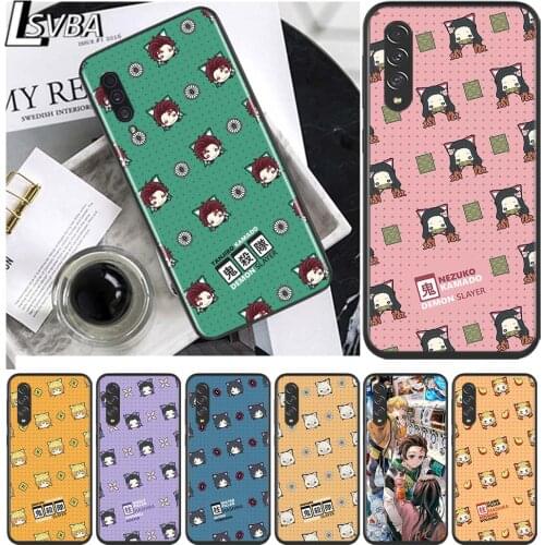 Demon Slayer cute for Samsung Galaxy A90 A80 A70 A60 A50 M60 M40 A20E A2Core A10S A10E Silicon Soft Black Phone Case