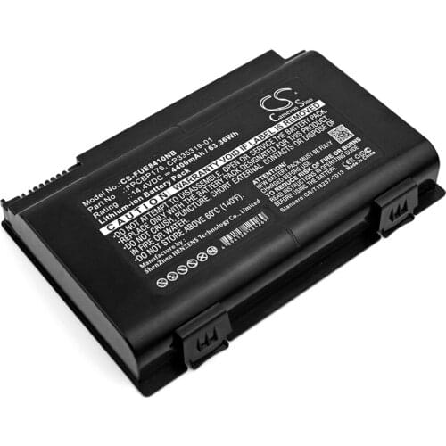 Brand new CP335319-01 replacement battery for Fujitsu LifeBook E8410 LifeBook E8420 LifeBook N7010 Celsius H250