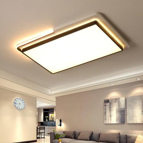 Modern led ceiling lamp simple villa living room bedroom dining room lighting iron acrylic indoor lighting decorative lamps