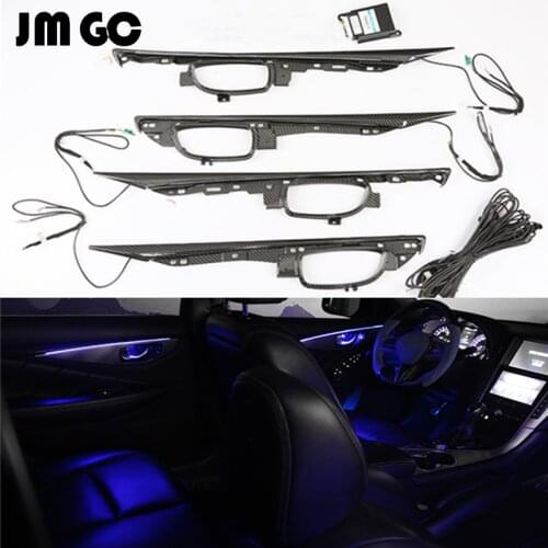 LED Ambient Light Suitable for Infiniti Q50 Ambient Light Door Trim Light Interior Modification 64 Color Original Replacement In