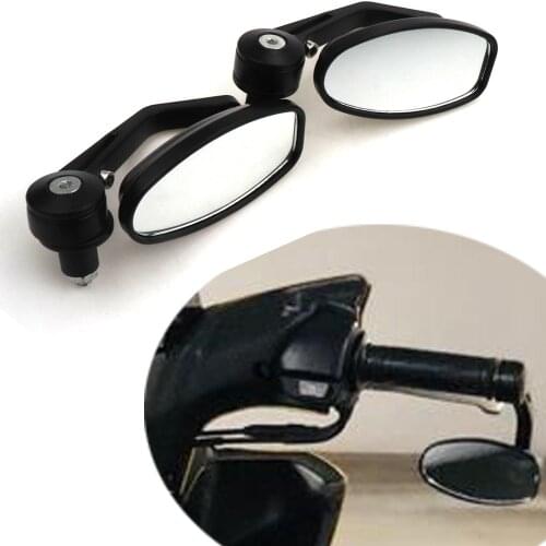 Universal Rearview Mirror Motorcycle Side Handlebar Bar End Mirrors Moto Bicycle Electric Bike Scooter Motorbike Accessories