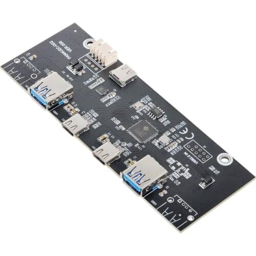 USB 3.0 &USB-C HUB 4 Ports Front Panel to Motherboard 20Pin Connector Cable for 5.25" CD-ROM Bay