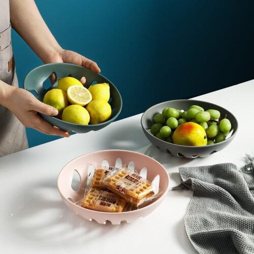 Fruit Bowl Living Room Home Modern Creative Personality Fashion Washing Fruit Basin European Plastic Fruit Plate