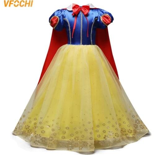 VFOCHI New Girl Princesses Dresses 13 Color Anna Elas Halloween Girls Dress Baby Girls Stage Dress Halloween Costumes for Girls