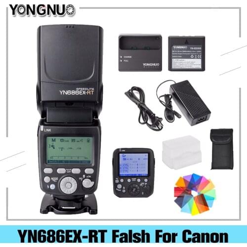 Yongnuo YN686EX-RT 2000mAh Li-ion Battery Speedlite GN60 2.4G Wireless HSS 1/8000s TTL/M/MULTI Flash Light YN686 For Canon DSLR