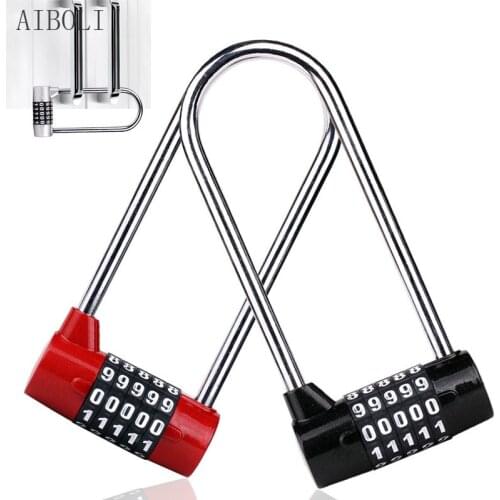 5-digit Combination Lock Cabinet Lock Cabinet Lock Closet Door Filing Cabinet Shoe Cabinet U-shaped Long Beam Password Padlock