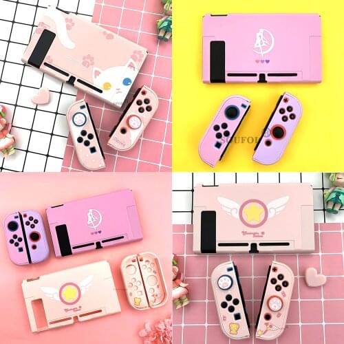 Cartoon Full Protector Cover For NS switch JoyCon Console Shell Hard PC Case Box For Nintendo Switch Accessories