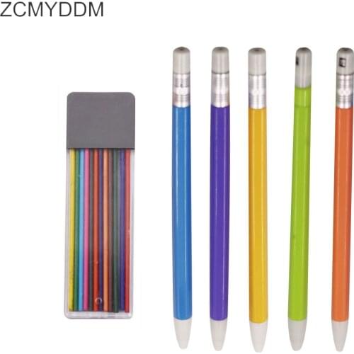ZCMYDDM Fabric Markers Pencil Tailors Chalk with 12pcs Fabric Marker Refills for Patchwork Needlework DIY Craft Sewing Tools