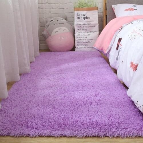 14 Colors Modern Solid Rugs Pink Puple Carpet Thicker Bathroom Non-slip Area Rug for Living Room Soft Child Bedroom Mat Fur Rug