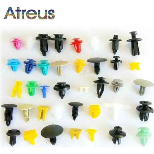 200Pc Mixed Car Door Bumper Clips Retainer Auto Fastener Rivet For Ford Focus 3 VW Passat B6 B7 T4 Skoda Rapid Fabia Octavia A5