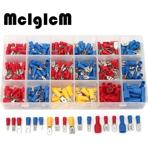 330pcs Crimp Teminal, terminales electricos, Electrical Terminals Sets, Assorted Insulated Fork U-type Set Terminals Connector