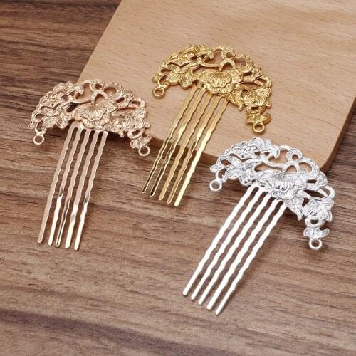 5pcs/lot 27*48mm Wedding Bridal Hair Comb Hair Clips Insert Metal Comb Hair Accessories For Women